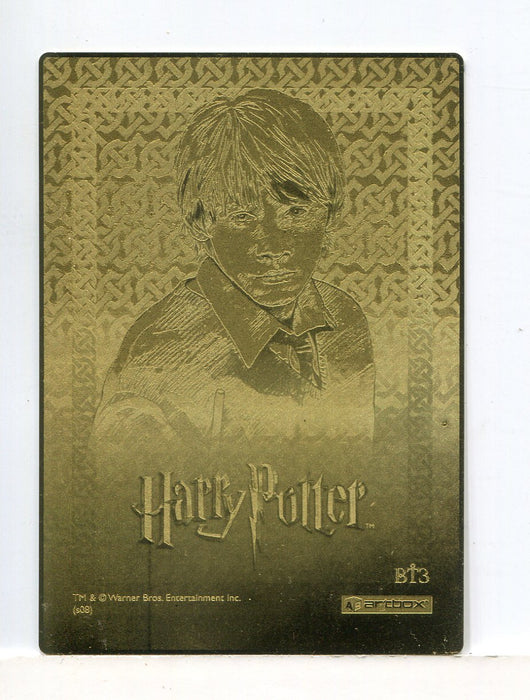 The World of Harry Potter 3D 2 Metal Box Topper Chase Card Ron BT3   - TvMovieCards.com