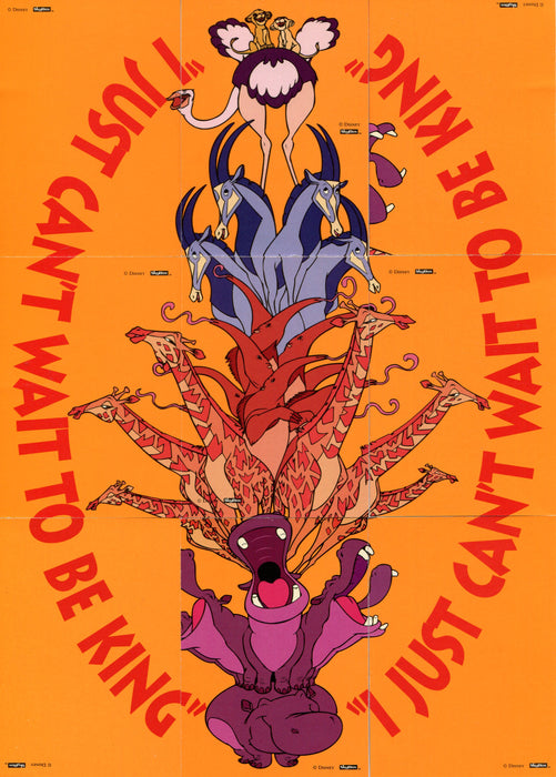 Lion King Disney Movie Series 1 Rare Exclusive Foil Chase Card Set 9 Puzzle Cards   - TvMovieCards.com