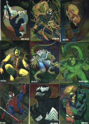 Spider-Man 1995 Fleer Ultra Golden Web Chromium Chase Card Set 9 Cards   - TvMovieCards.com