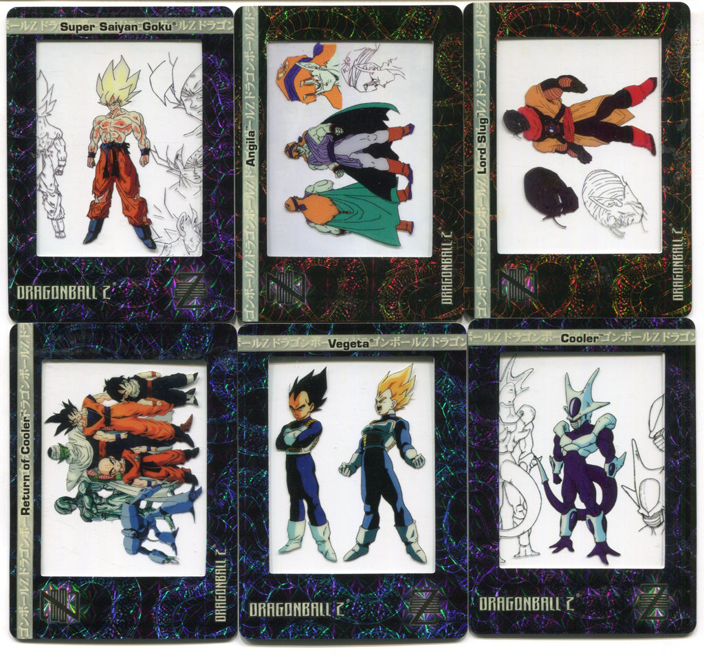 Dragon Ball Z Filmcardz Rare Chase Card Set R1-R6 Artbox 2002 —