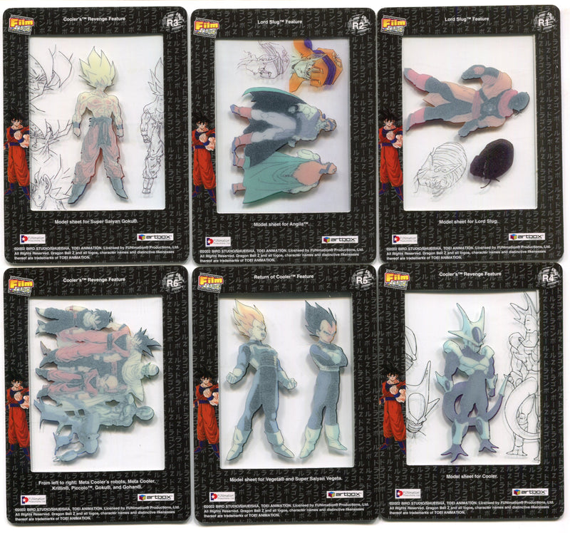 Dragon Ball Z Filmcardz Rare Chase Card Set R1-R6 Artbox 2002 TvMovieCards.com Dragon Ball Z Filmcardz Rare Chase Card Set R1-R6 Artbox 2002 TvMovieCards.com