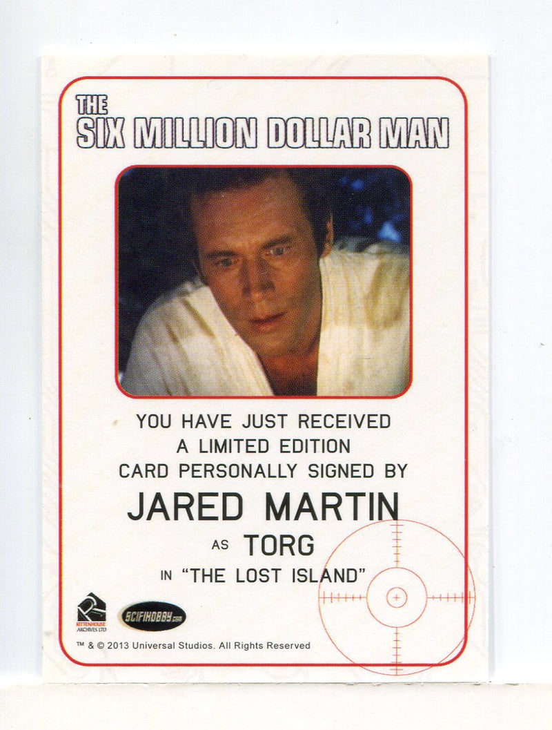 Bionic Collection Six Million Dollar Man Jared Martin Autograph Card   - TvMovieCards.com