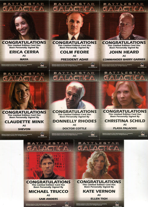 Battlestar Galactica Season Two Autograph Card Lot 8 Cards   - TvMovieCards.com