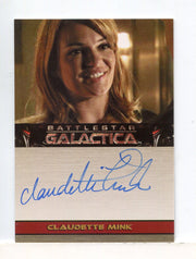 Battlestar Galactica Season Two Claudette Mink Autograph Card   - TvMovieCards.com