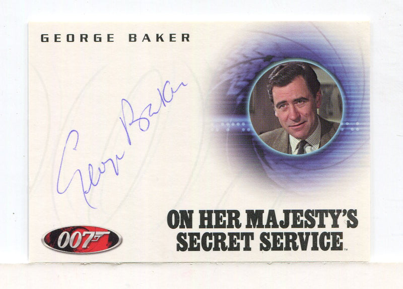 James Bond Dangerous Liaisons George Baker Autograph Card A67   - TvMovieCards.com