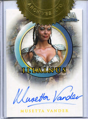 Xena Dangerous Liaisons Case Topper Musetta Vander Illainus Autograph Card A52   - TvMovieCards.com