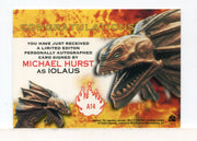 Hercules The Complete Journeys Michael Hurst as Iolaus Autograph Card A14   - TvMovieCards.com