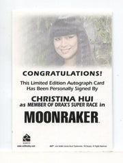 James Bond Archives Final Edition 2017 Christina Hui Autograph Card   - TvMovieCards.com