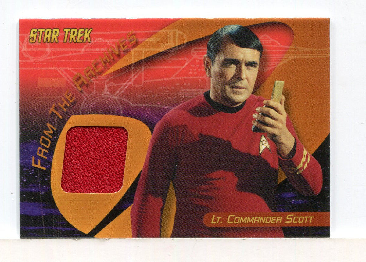Star Trek Quotable TOS Lt. Commander Scott Costume Card C2 ...