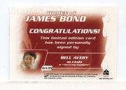 James Bond Archives 2014 Edition Belle Avery Autograph Card WA39   - TvMovieCards.com