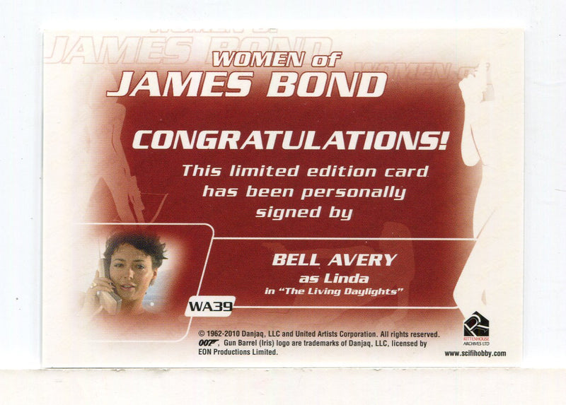 James Bond Archives 2014 Edition Belle Avery Autograph Card WA39   - TvMovieCards.com