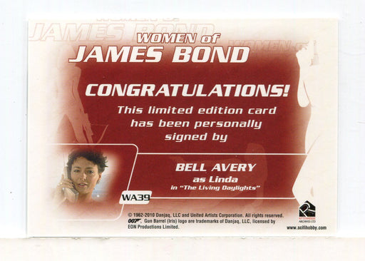 James Bond Archives 2014 Edition Belle Avery Autograph Card WA39   - TvMovieCards.com