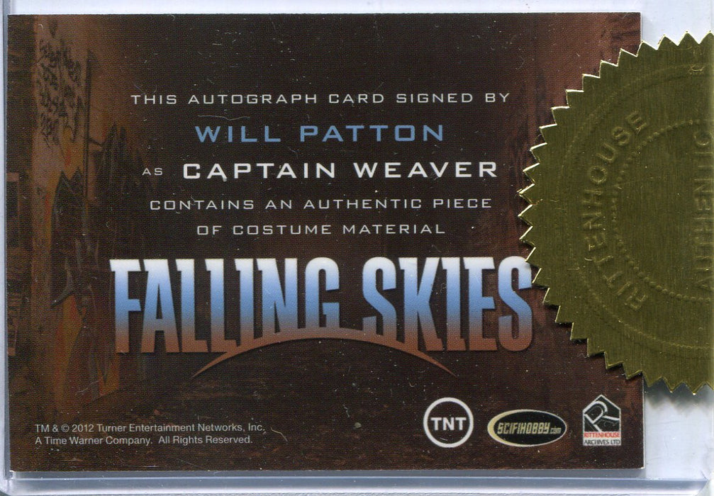 Falling Skies Season 2 Premium Pack Will Patton Autograph Costume Card   - TvMovieCards.com