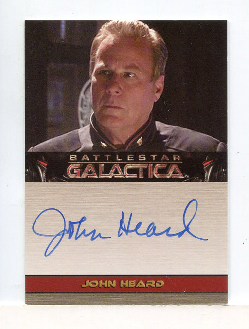 Battlestar Galactica Season Two John Heard Autograph Card   - TvMovieCards.com