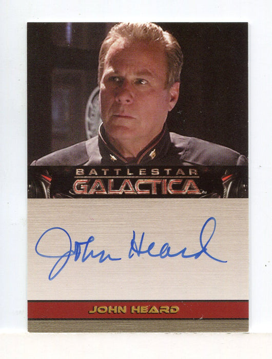Battlestar Galactica Season Two John Heard Autograph Card   - TvMovieCards.com