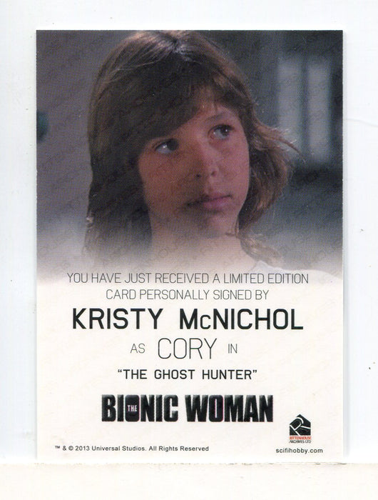 Bionic Collection The Bionic Woman Kristy McNichol Autograph Card   - TvMovieCards.com