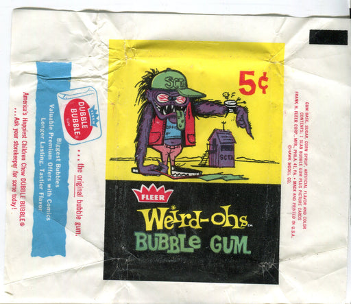 Weird-ohs 1966 Fleer Vintage 5 Cent Bubble Gum Trading Card Wrapper   - TvMovieCards.com