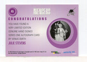 Avengers TV Definitive 1 Julie Stevens as Venus Smith Autograph Card A5   - TvMovieCards.com