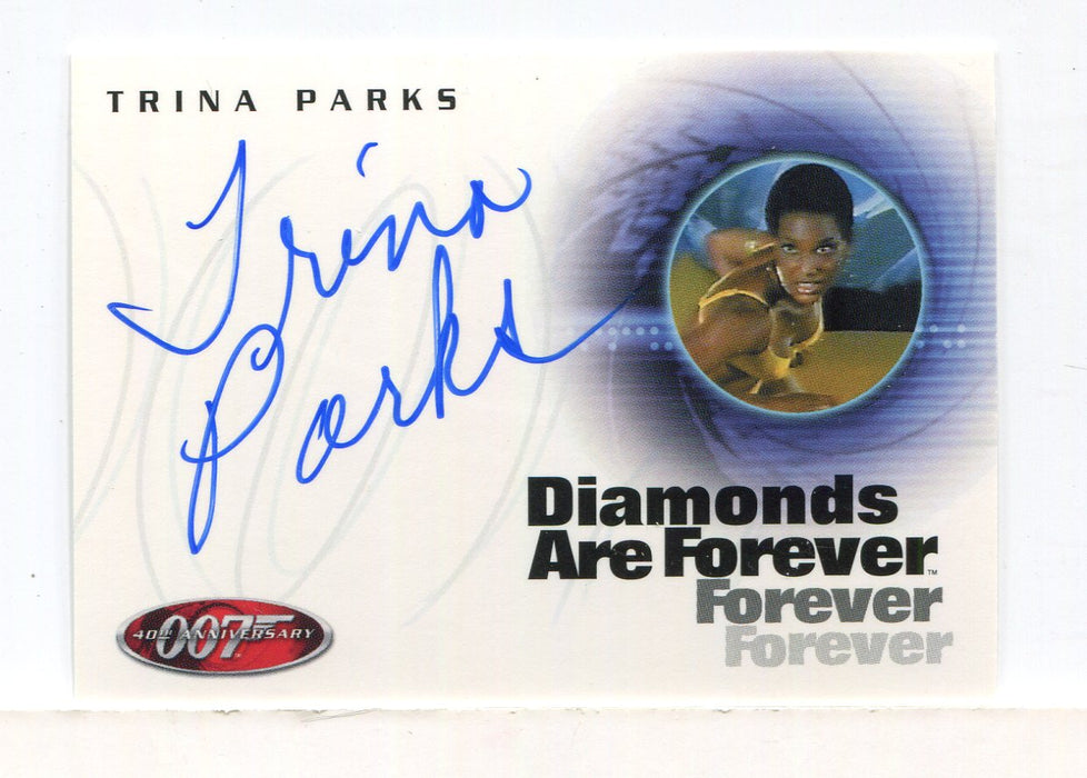 James Bond 40th Anniversary Trina Parks Autograph Card A7   - TvMovieCards.com