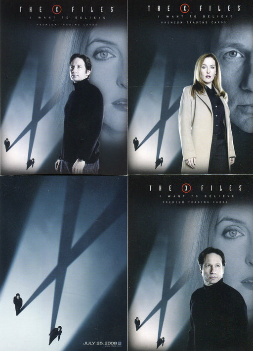 X-Files I Want to Believe Promo Card Lot 4 Cards Inkworks 2008   - TvMovieCards.com