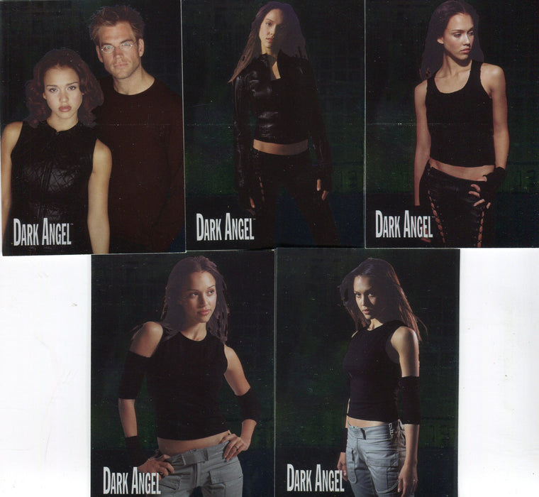 2002 Dark Angel Premiere Series Angelic Foil Chase Card Set (5) Topps - TvMovieCards.com