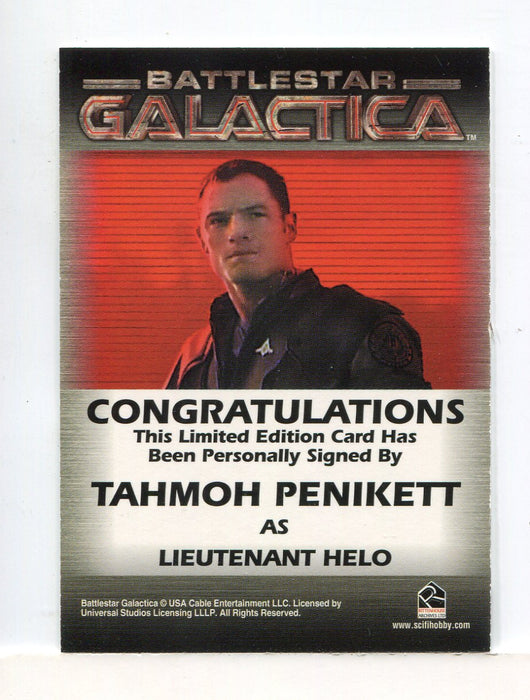 Battlestar Galactica Season One Tahmoh Penikett Autograph Card   - TvMovieCards.com