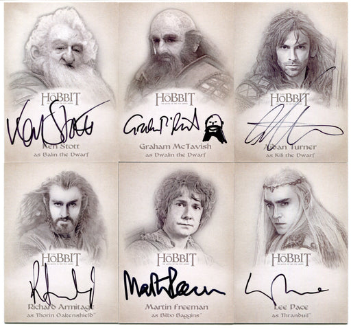 2016 Hobbit Battle of The Five Armies Illustration Design Autograph Card Set   - TvMovieCards.com