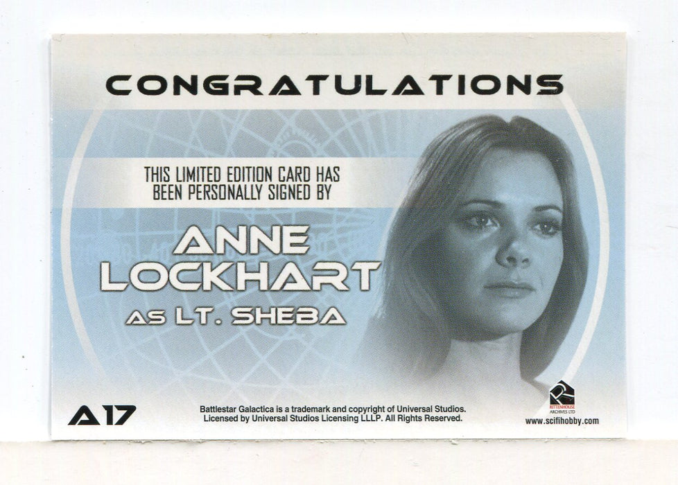 Battlestar Galactica Colonial Warriors Anne Lockhart Autograph Card A17   - TvMovieCards.com