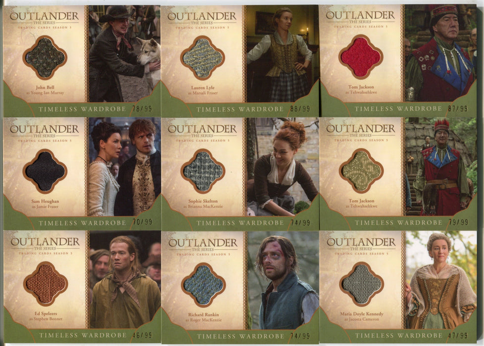 2023 Outlander Season 5 (24) Green Wardrobe Costume Trading Card Lot #/99   - TvMovieCards.com