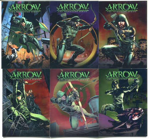 Arrow Season 1 Chrome Parallel Comic Book Covers Card Set CCC1-CCC6 2014   - TvMovieCards.com