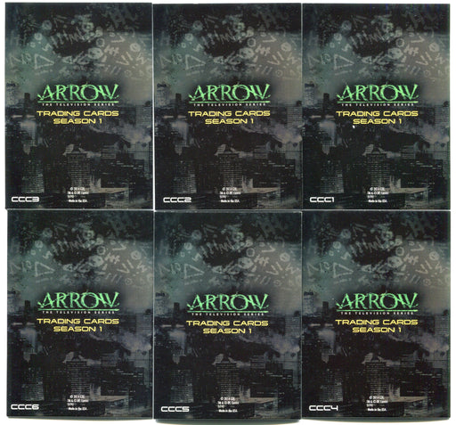 Arrow Season 1 Chrome Parallel Comic Book Covers Card Set CCC1-CCC6 2014   - TvMovieCards.com