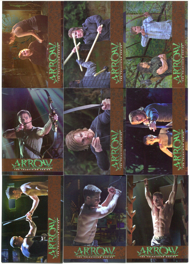 Arrow Season 1 Bronze Parallel Training Chase Card Set TR1 thru TR9 2014/2015   - TvMovieCards.com