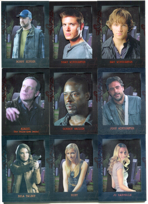 2014 Supernatural Season 1-3 Shadowbox Character Bios Card Set CP1-CP9   - TvMovieCards.com