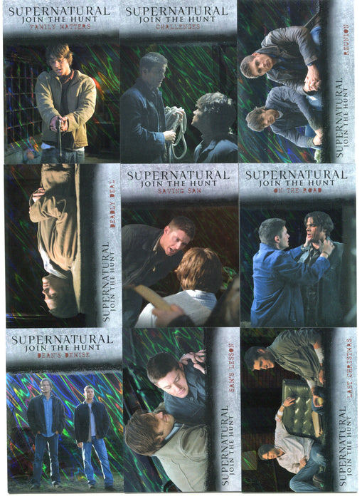 2014 Supernatural Season 1-3 Mega Moon Lava Brothers Card Set J1-J9   - TvMovieCards.com