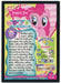 My Little Pony Series 1 Pinkie Pie F36 Promo Trading Card Holo NM   - TvMovieCards.com