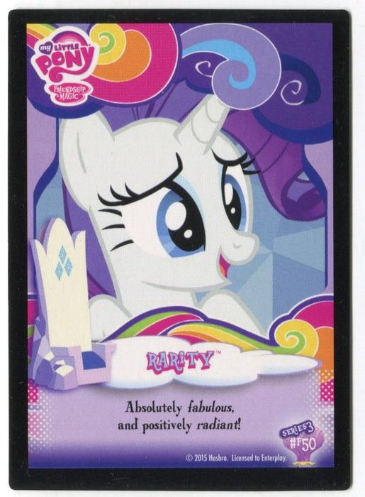 My Little Pony Series 3 Twilight Sparkle Fluttershy Rarity F50 Puzzle Card   - TvMovieCards.com