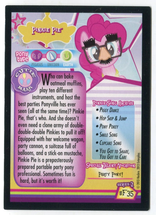 My Little Pony Series 2 Pinkie Pie F35 Promo Trading Card Holo NM Ponycon   - TvMovieCards.com