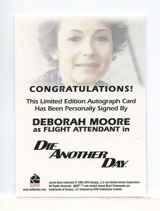 James Bond Archives Final Edition 2017 Deborah Moore Autograph Card   - TvMovieCards.com