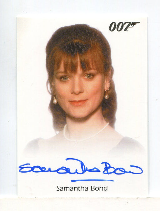 James Bond Archives 2015 Edition Samantha Bond Autograph Card   - TvMovieCards.com