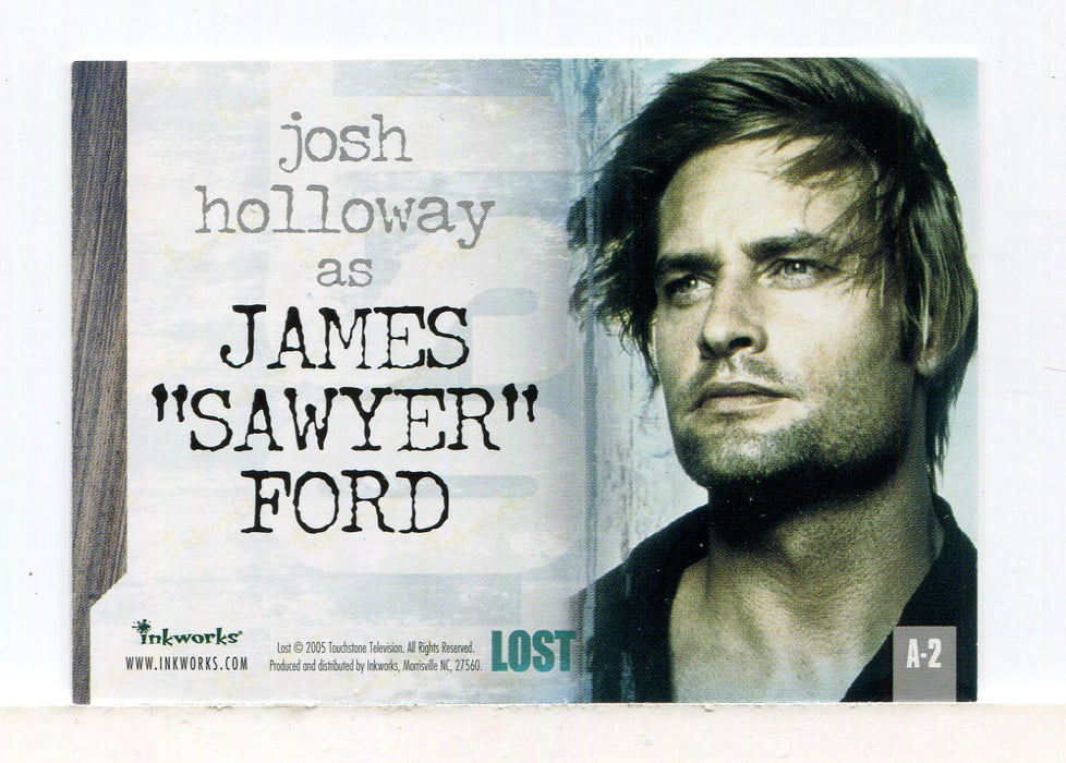 Lost Season 1 One A-2 Josh Holloway as James "Sawyer" Ford Autograph Card   - TvMovieCards.com