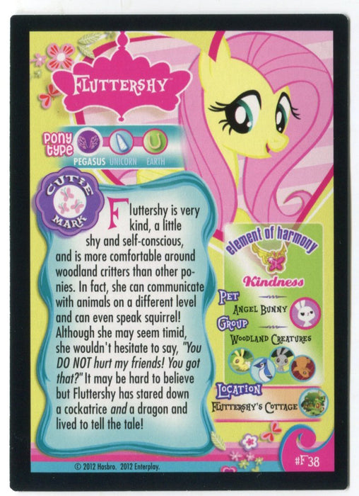 My Little Pony Series 1 Fluttershy F38 Promo Trading Card Holo NM   - TvMovieCards.com