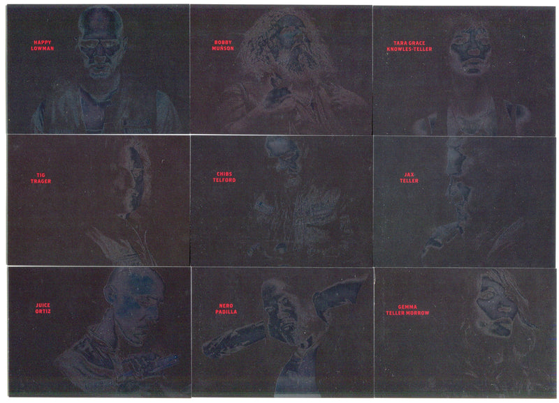 2015 Sons of Anarchy Season 6 & 7 Silver Foil Gallery Chase Card Set G1 - G9   - TvMovieCards.com