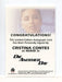 James Bond 50th Anniversary Series One Cristina Contes Autograph Card   - TvMovieCards.com