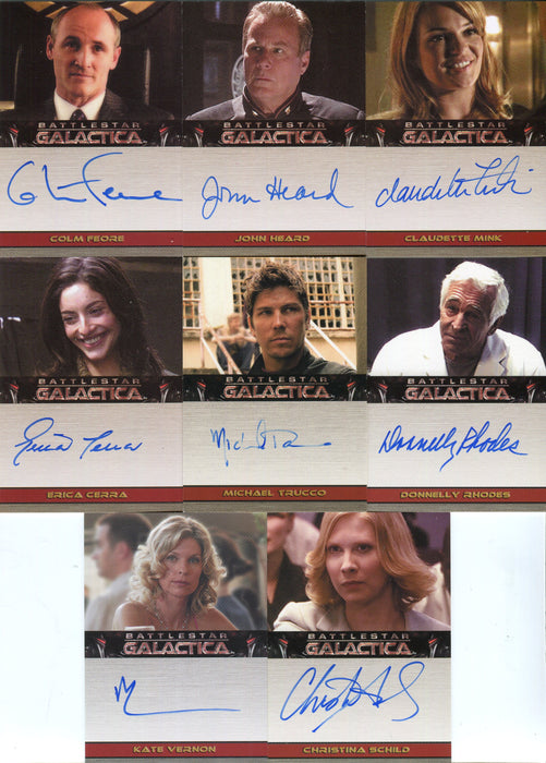 Battlestar Galactica Season Two Autograph Card Lot 8 Cards   - TvMovieCards.com