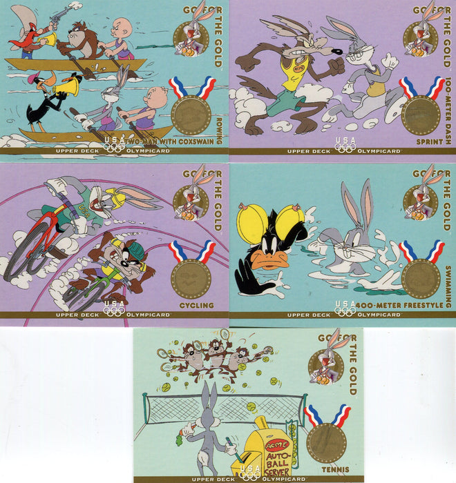 Looney Tunes Olympicards Go for the Gold Chase Card Set GG1 thru GG5   - TvMovieCards.com