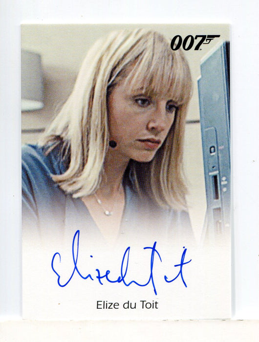 James Bond Archives 2014 Edition Elize Du Toit Autograph Card   - TvMovieCards.com