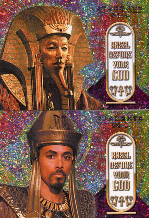 Stargate SG-1 Season Eight Kneel Before Your God Limited Chase Card Set G1 G2   - TvMovieCards.com