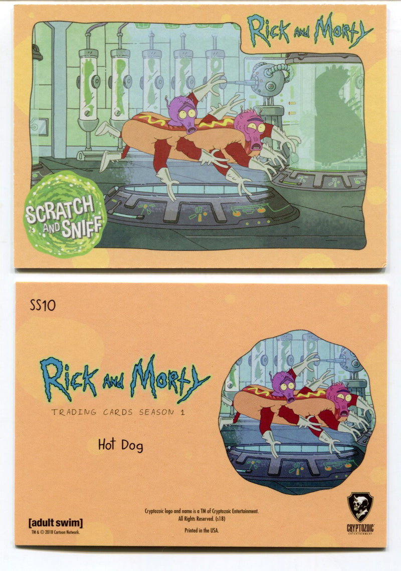 2018 Rick and Morty Season 1 Convention Trading Card Hot Dog Scratch SS10   - TvMovieCards.com
