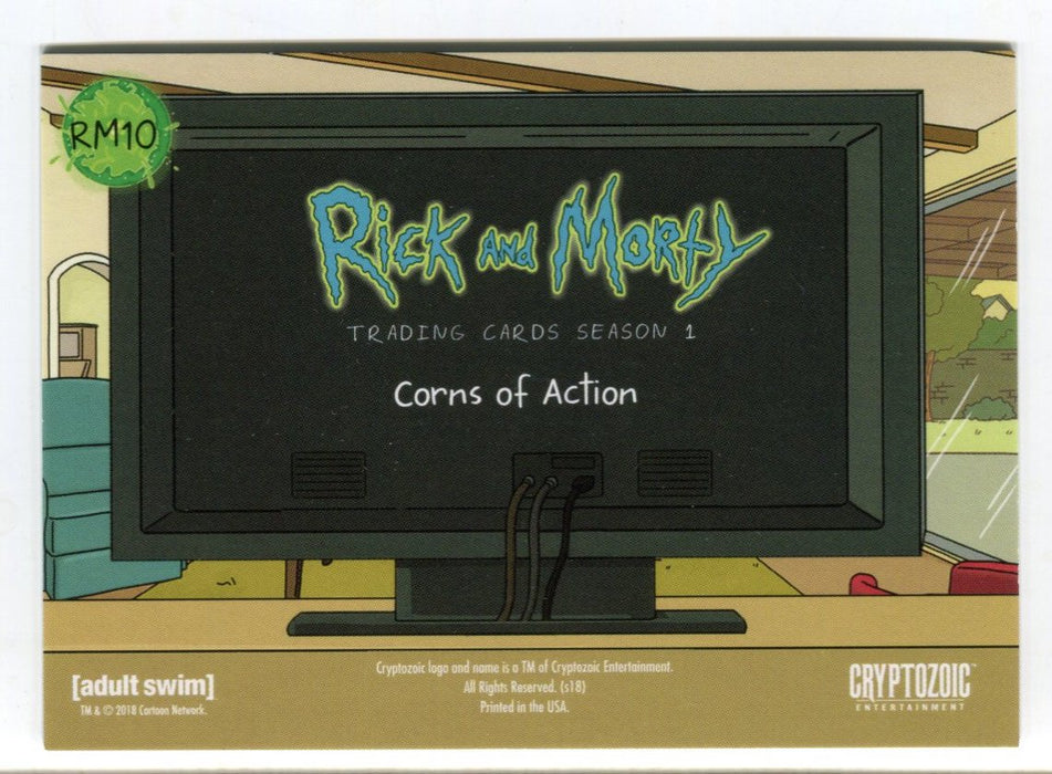 2018 Rick and Morty Season 1 Convention Rixty Minutes RM10 Corns of Action Card   - TvMovieCards.com