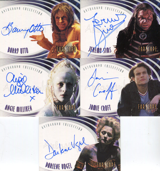 Farscape Through the Wormhole Autograph Card Lot 5 Different Cards   - TvMovieCards.com